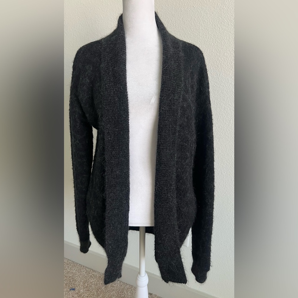IRO Black Open-Front Cardigan